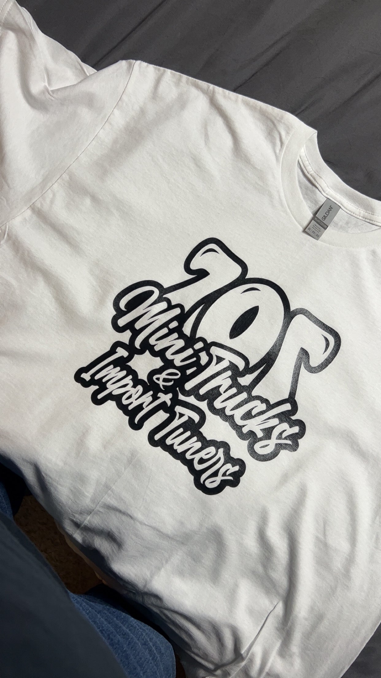 White 707 Mini Truck & Import Graphic Tee