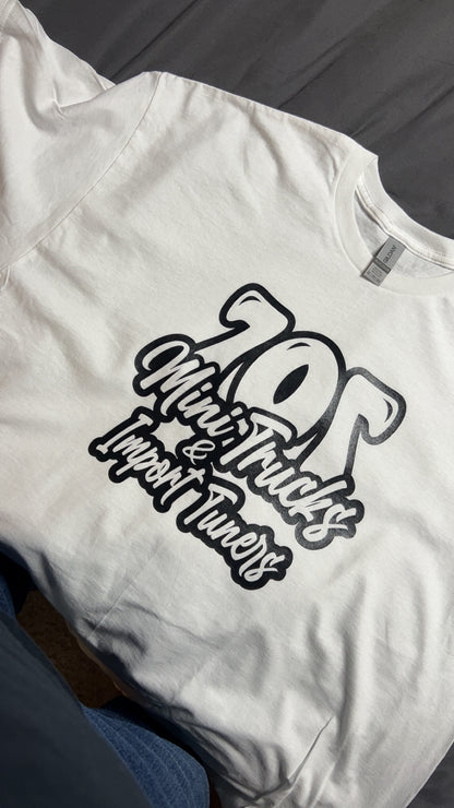 White 707 Mini Truck & Import Graphic Tee