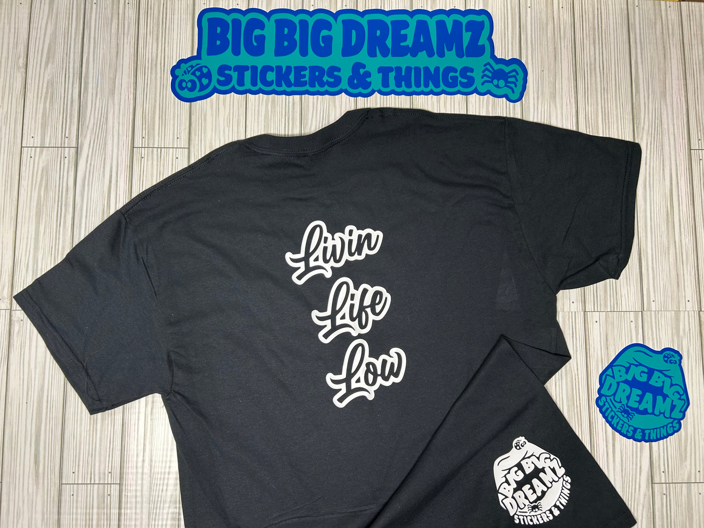 Black Mini Truckin Isn't Dead Graphic Tee