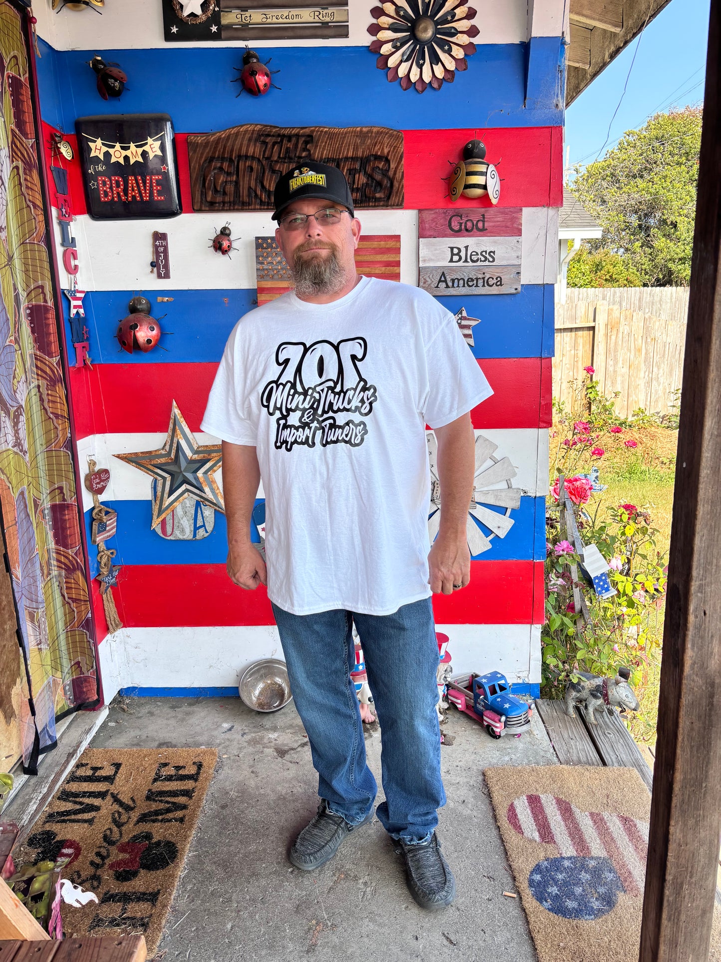 White 707 Mini Truck & Import Graphic Tee