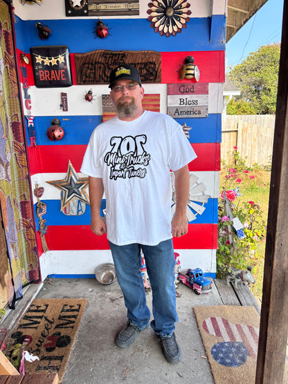 White 707 Mini Truck & Import Graphic Tee