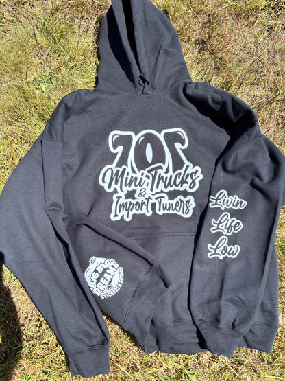 Black 707 Mini Trucks & Import Tuners Graphic Hoodie