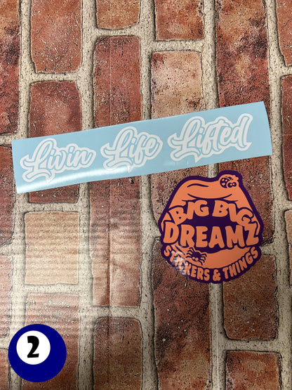 10" x 2.5" "ROAD REFLECTOR COLLECTOR" BUMPER STICKER FFG