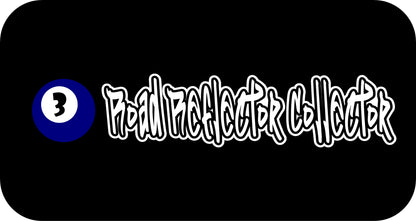 10" x 2.5" "ROAD REFLECTOR COLLECTOR" BUMPER STICKER FFG