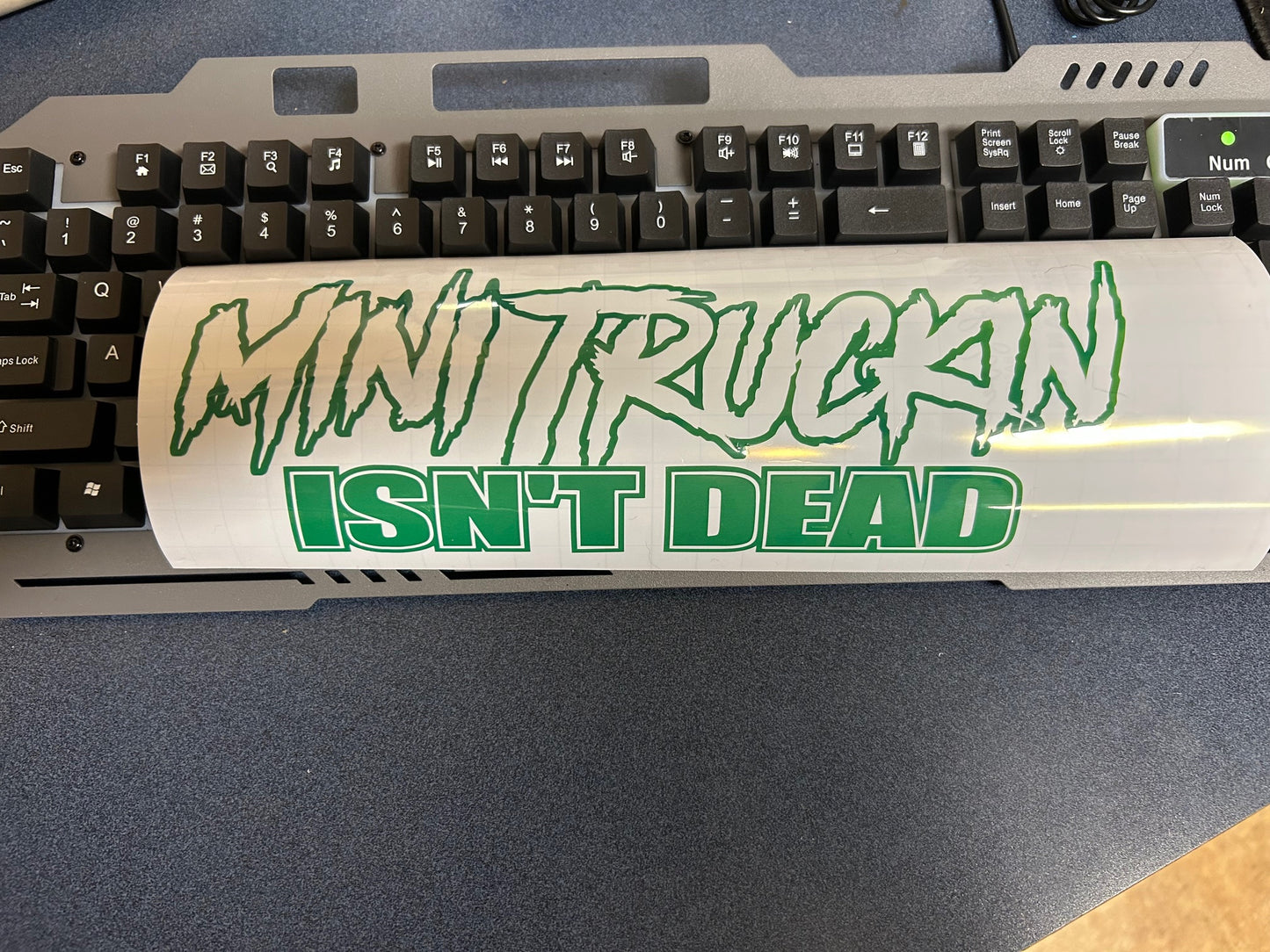 Mini Truckin Isn't Dead Raffle Sticker